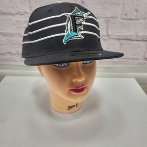 Florida Marlins Baseball‎ Cap New Era 59Fifty Fitted Size 7 MLB Embroidered Hat
